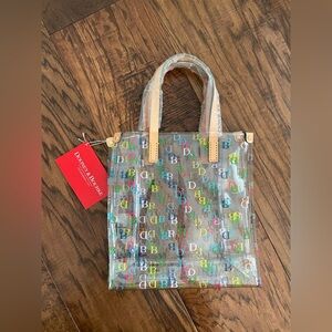 Dooney & Bourke Multicolor Logo Transparent Tote
